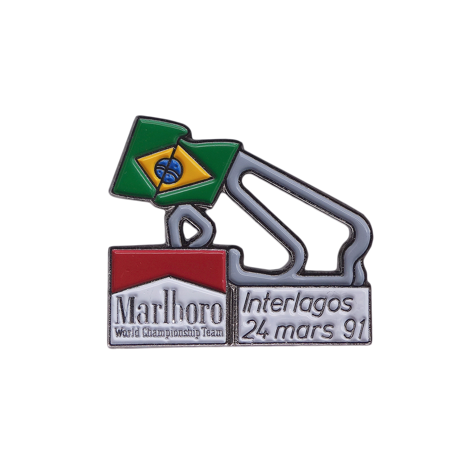 1991年 F1世界選手権 ブラジルグランプリ ピンズ Marlboro インテルラゴス・サーキット