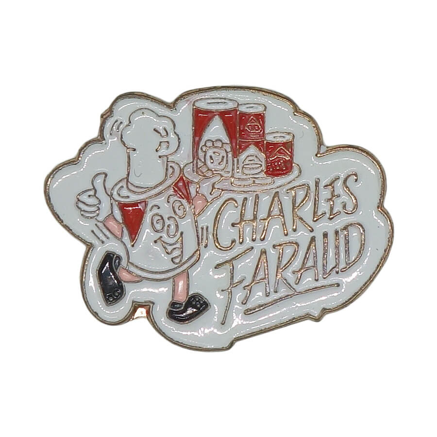 ピンズ CHARLES FARAUD 缶詰めのキャラクター 野菜 留め具付き