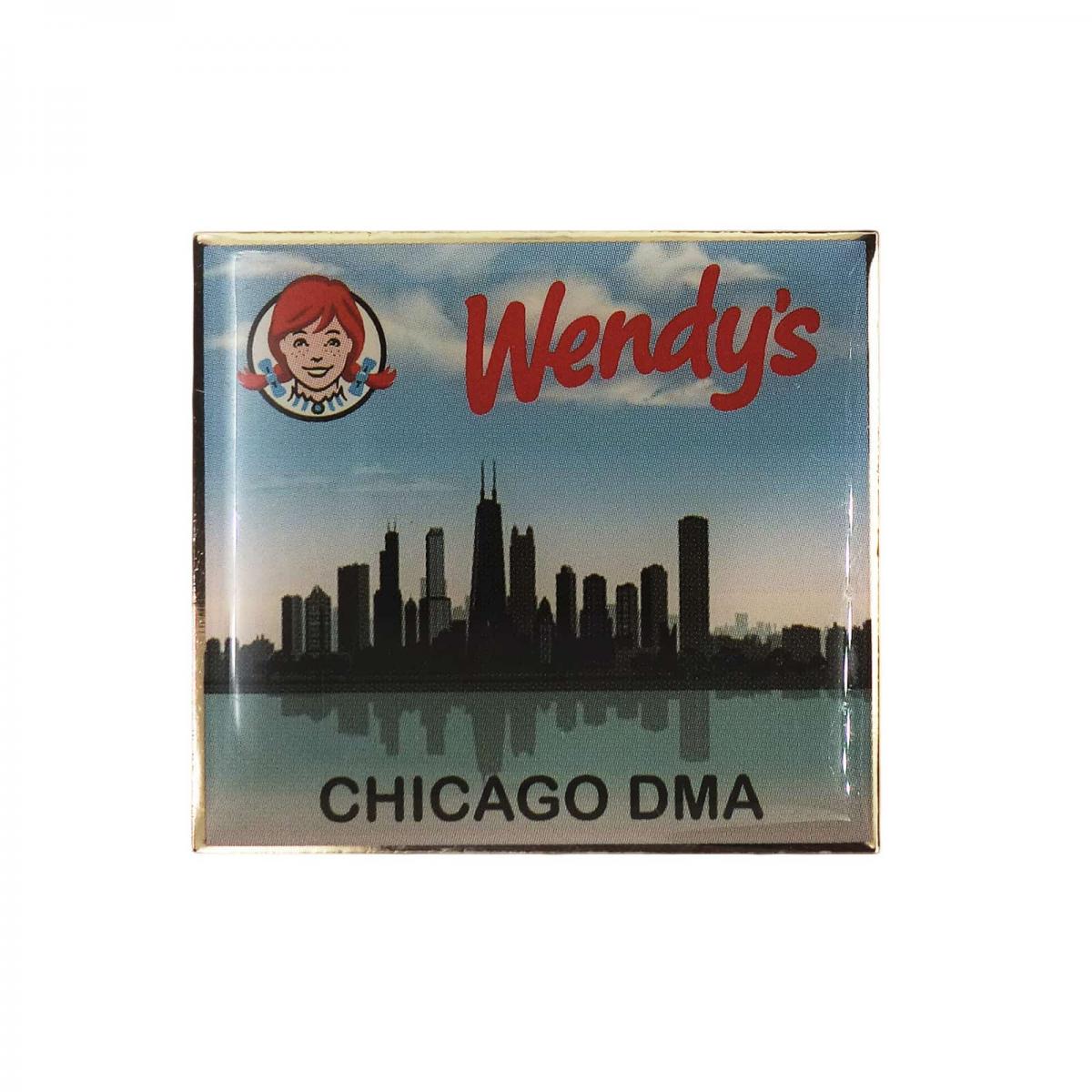 Wendy's ウェンディーズ ピンズ CHICAGO ハンバーガー レストラン 留め具付き