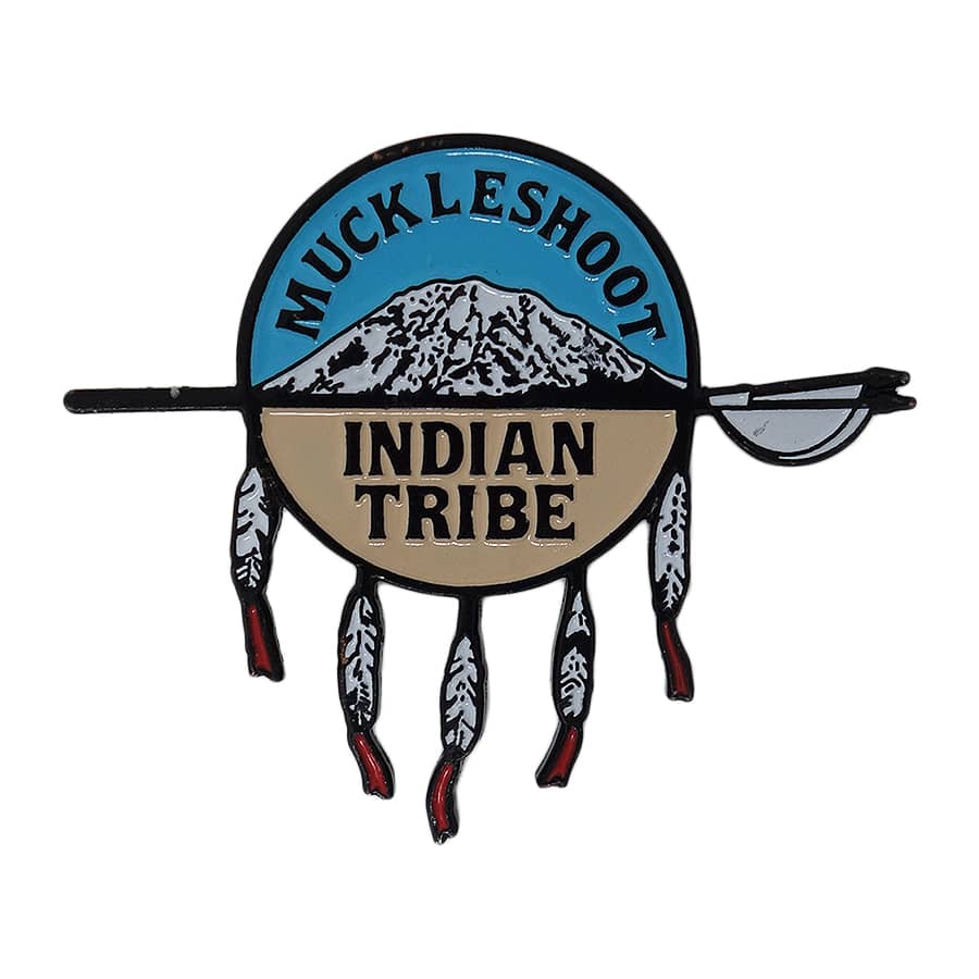 MUCKLESHOOT INDIAN TRIBE ピンズ インディアン ネイティブ 留め具付き