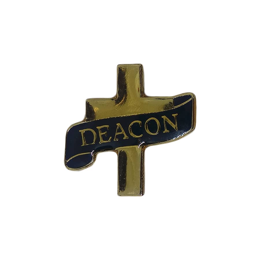 十字架 DEACON ピンズ クロス 留め具付き