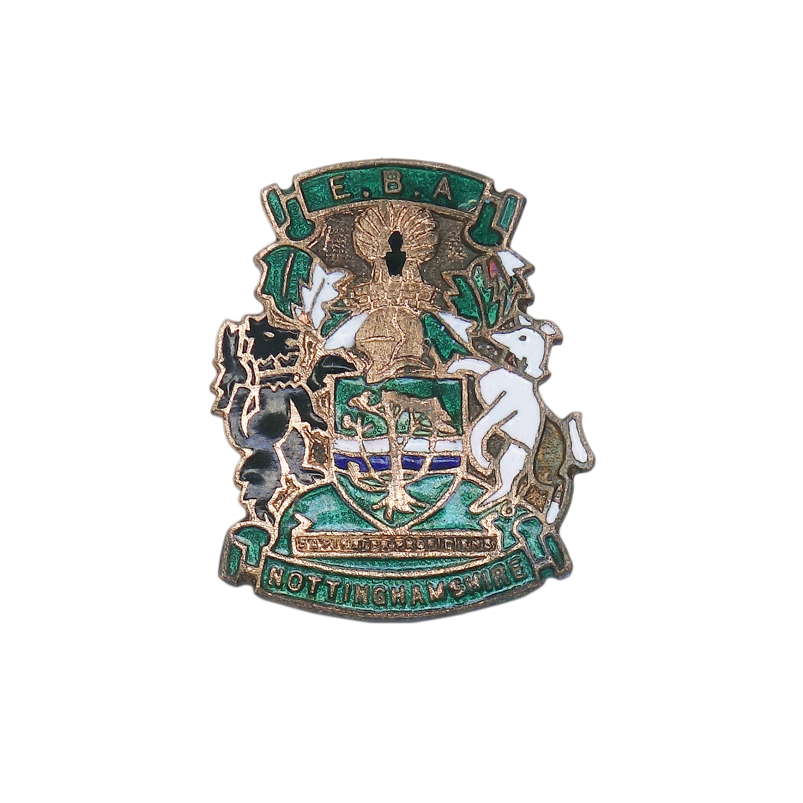 NOTTINGHAMSHIRE BOWLS ピンバッジ ブローチ 英国 ローンボウルズ