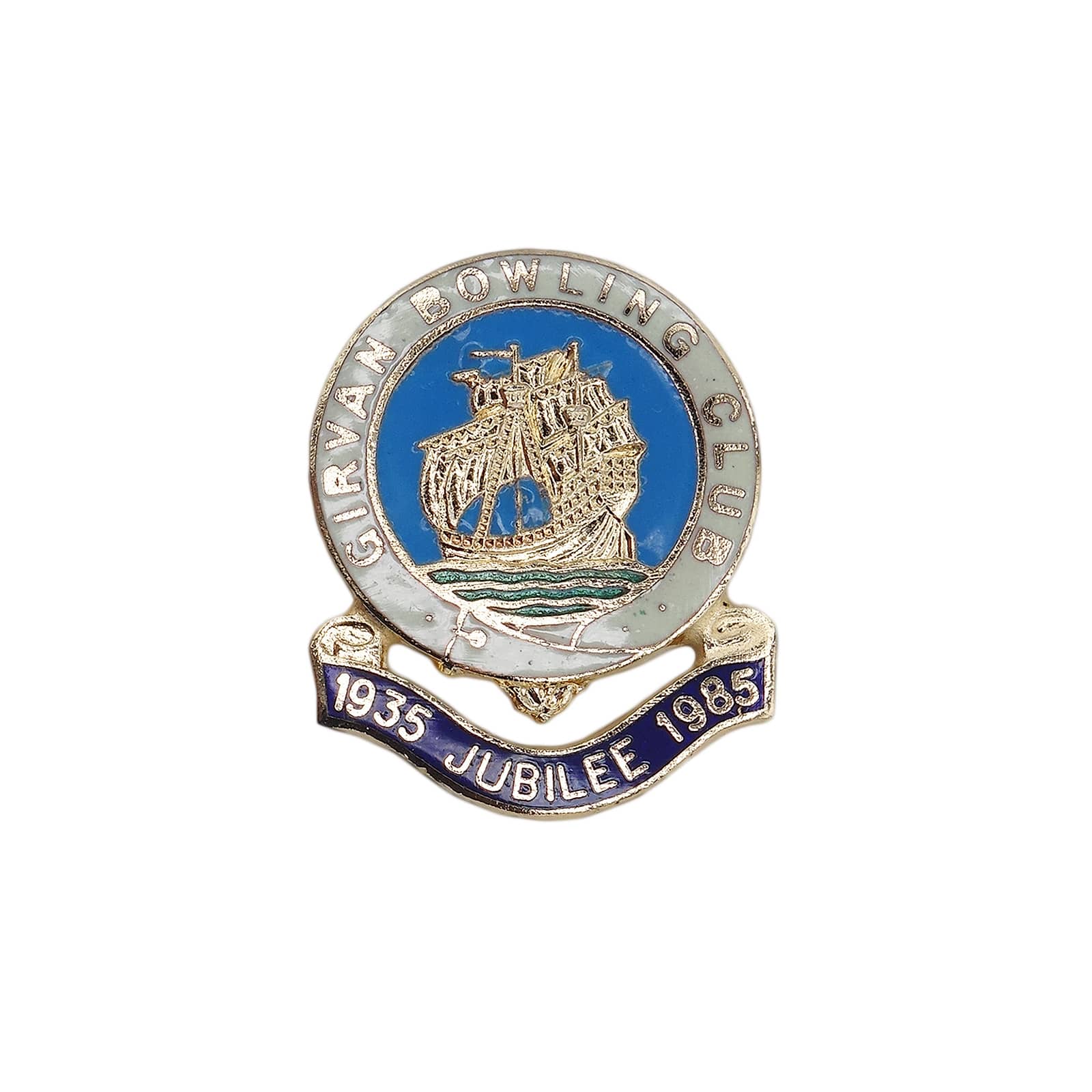 GIRVAN BOWLING CLUB ボウリング ピンバッジ 英国 ローンボウルズクラブ