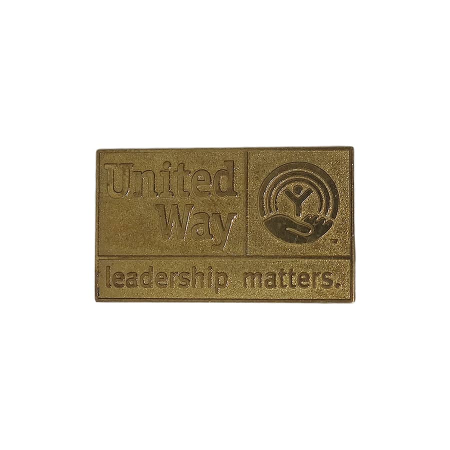 United Way ピンズ leadership matters 留め具付き