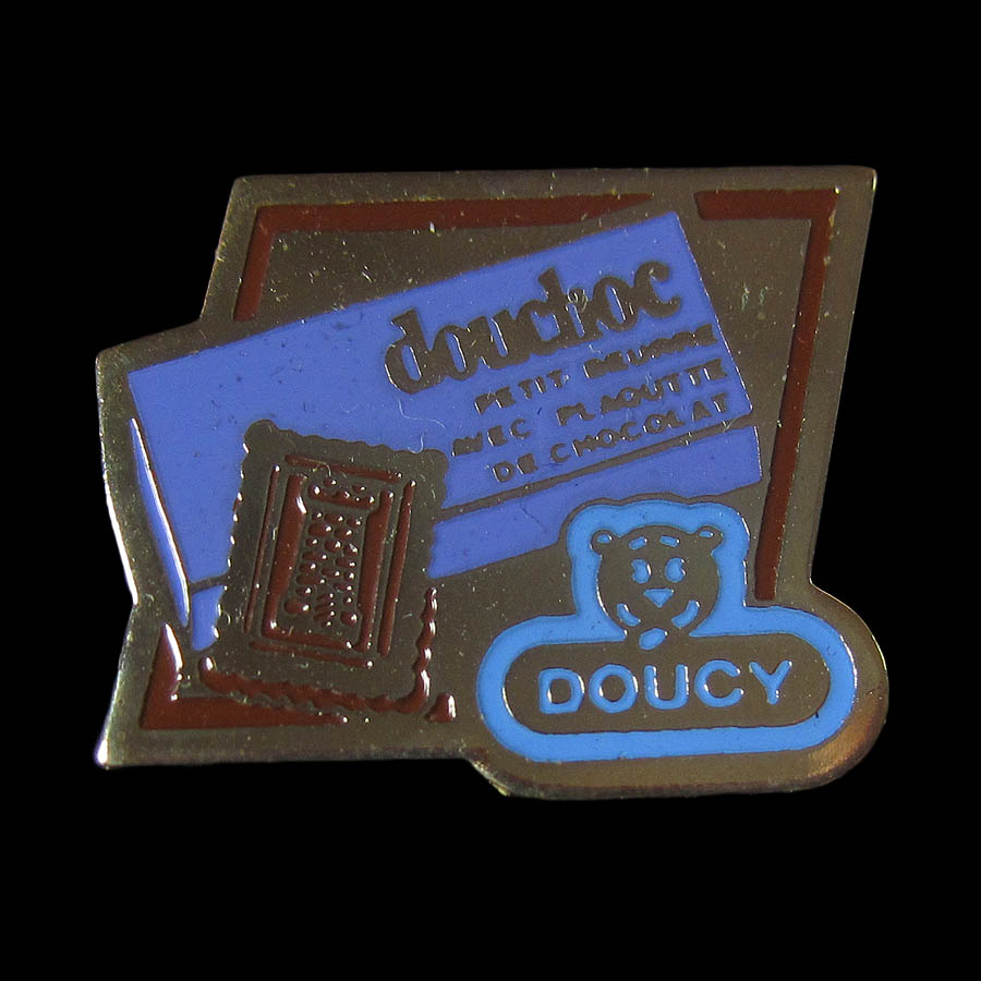 ピンズ DOUCY チョコレートサンド  レトロ ピンバッジ