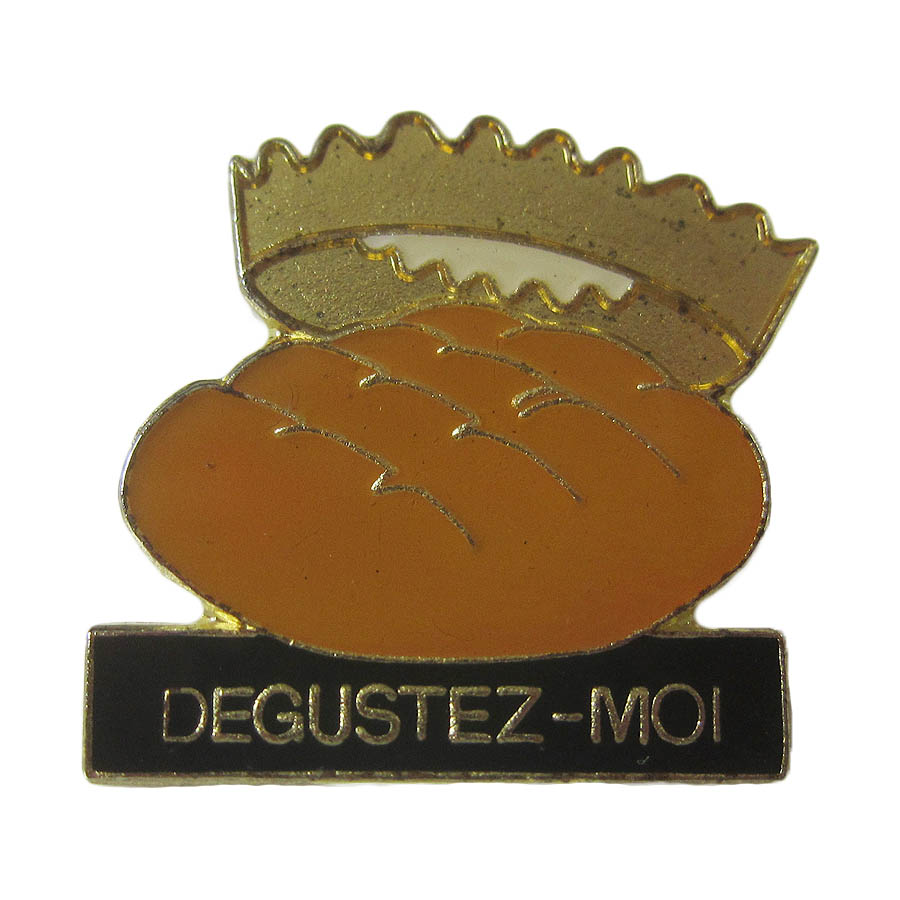 フランスピンズ DEGUSTEZ-MOI バケット 留め具付き