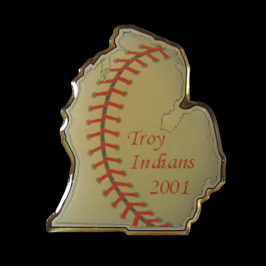 ピンズ Troy Indians 野球 留め具付き