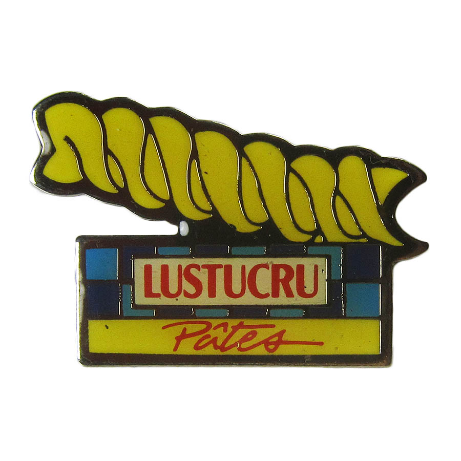 ピンズ LUSTUCRU パスタ フジッリ 留め具付き ピンバッジ