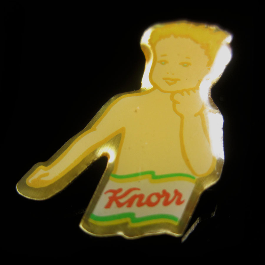 フランス ピンズ 食品会社 Knorr クノール 裸の子供 留め具付き